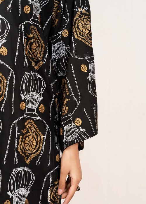 Block Print Plazzo Stitched 2Pcs