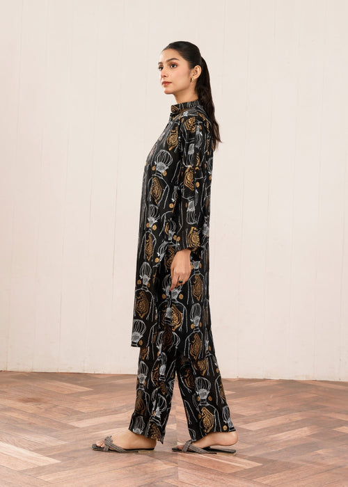 Block Print Plazzo Stitched 2Pcs