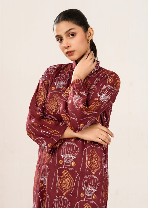 Block Print Plazzo Stitched 2Pcs