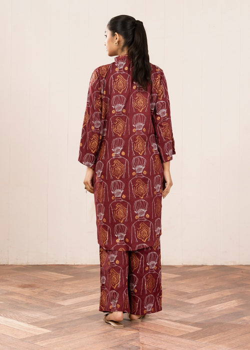 Block Print Plazzo Stitched 2Pcs