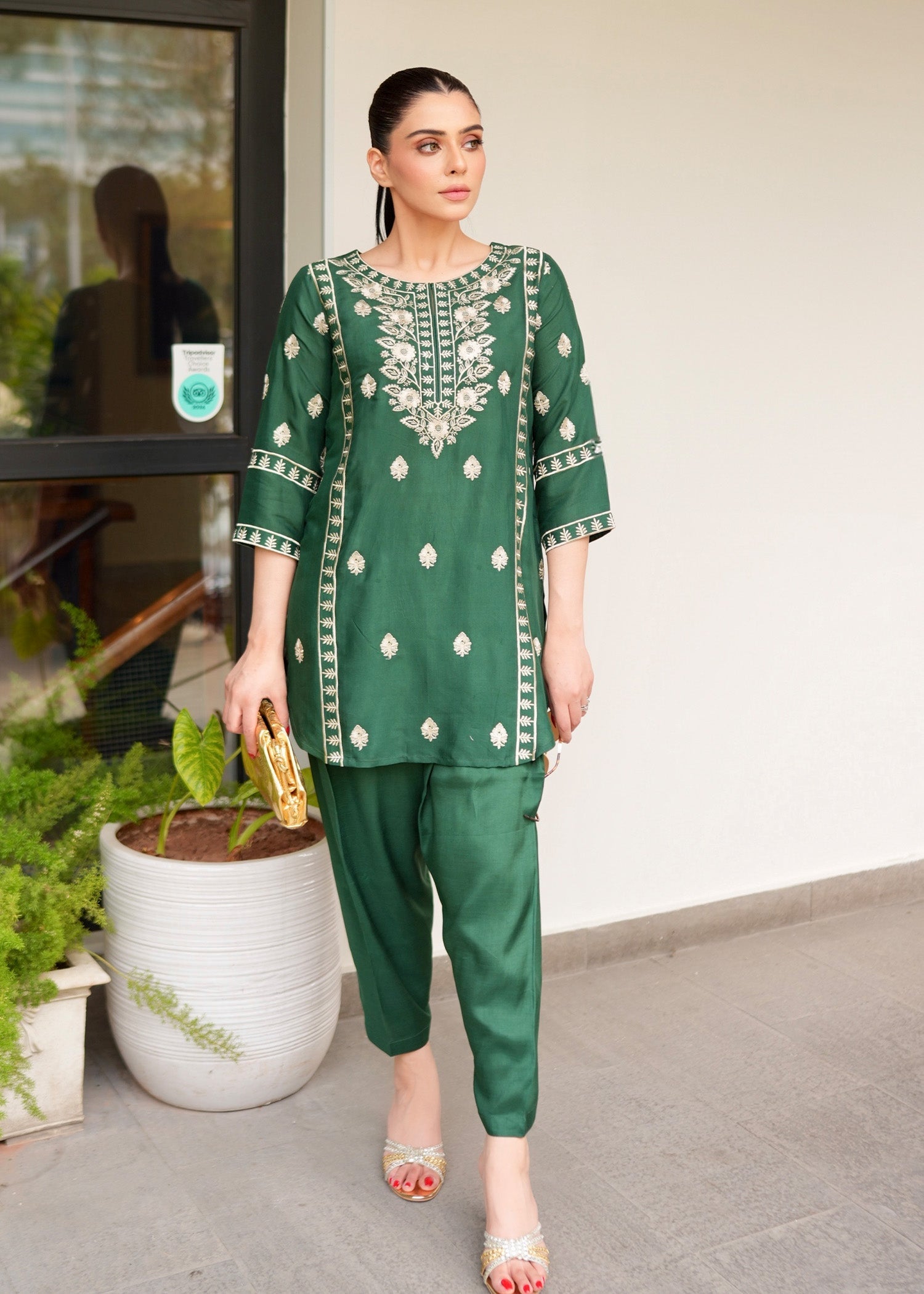 Royal Fern Stitched 2Pcs