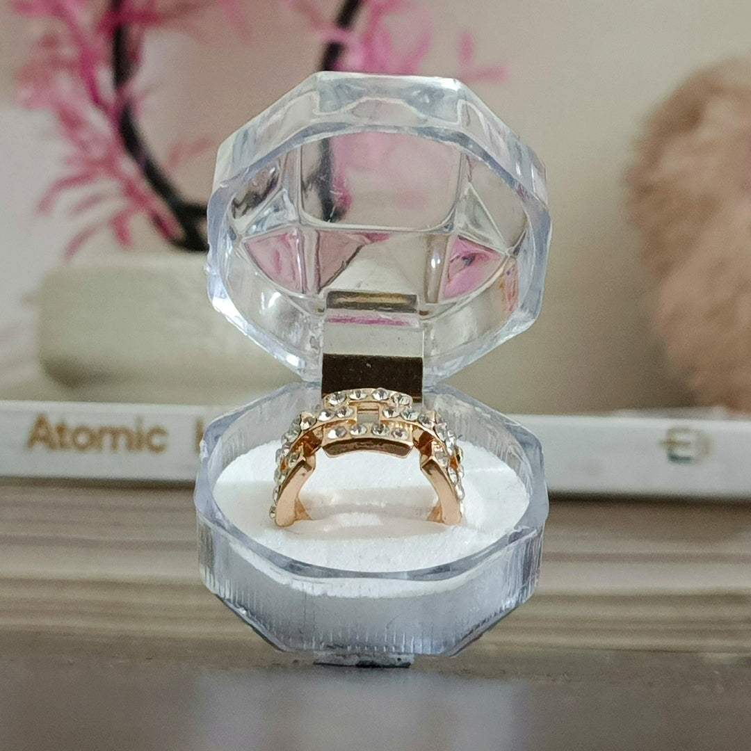 Crystal Embrace Ring with Free Ring Box