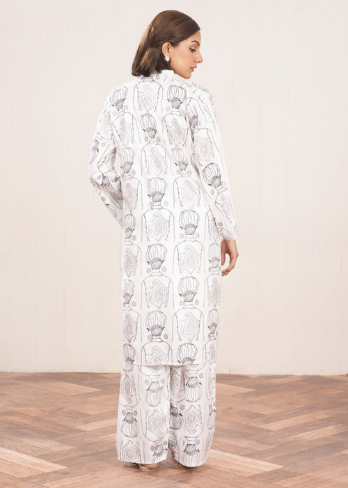 Block Print Plazzo Stitched 2Pcs