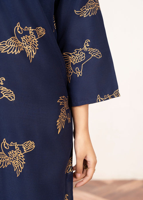 Sparrow Print Stitched 2Pcs