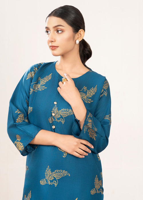Sparrow Print Stitched 2Pcs
