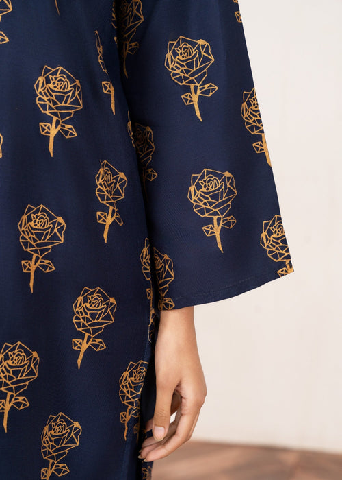 Rose Flower Stitched 2Pcs