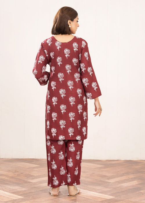 Rose Flower Stitched 2Pcs