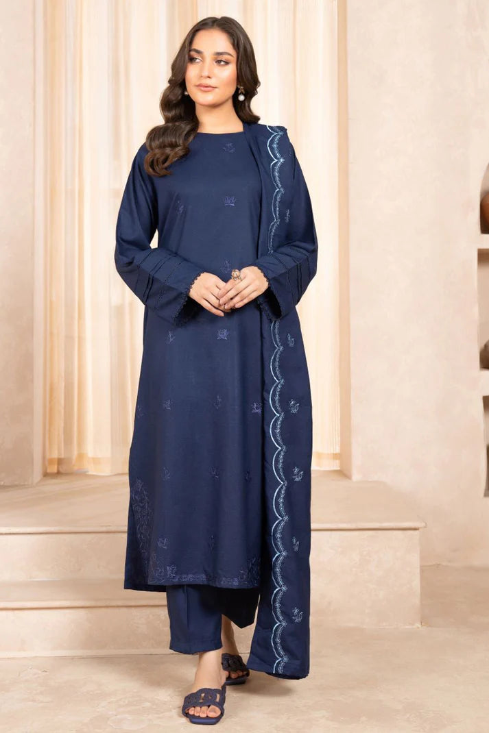 Navy Azurita Stitched 3Pcs