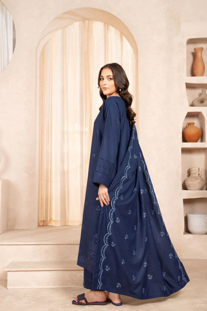 Navy Azurita Stitched 3Pcs