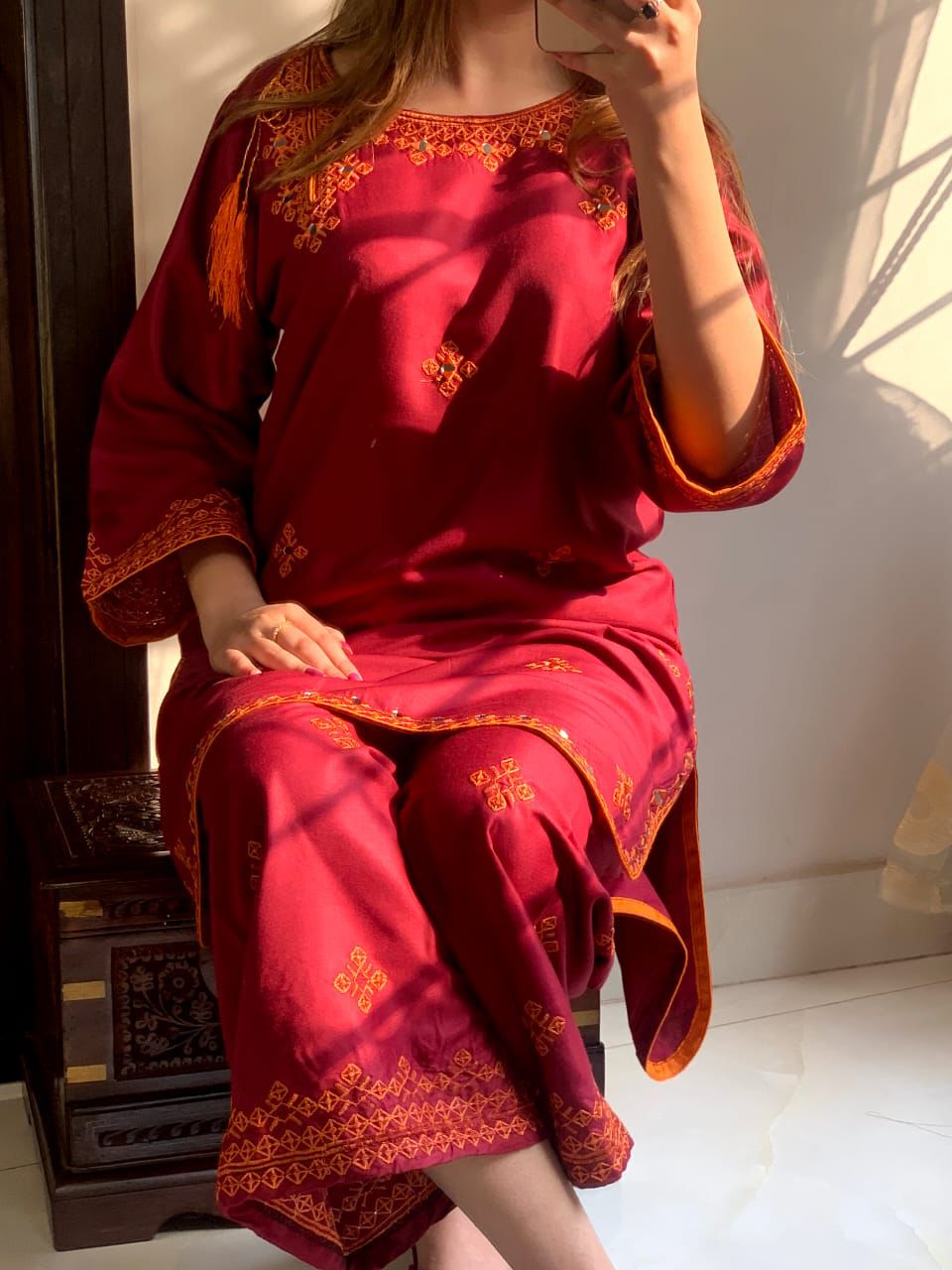 Balochi Embroidary Stitched 2Pcs - Emorl