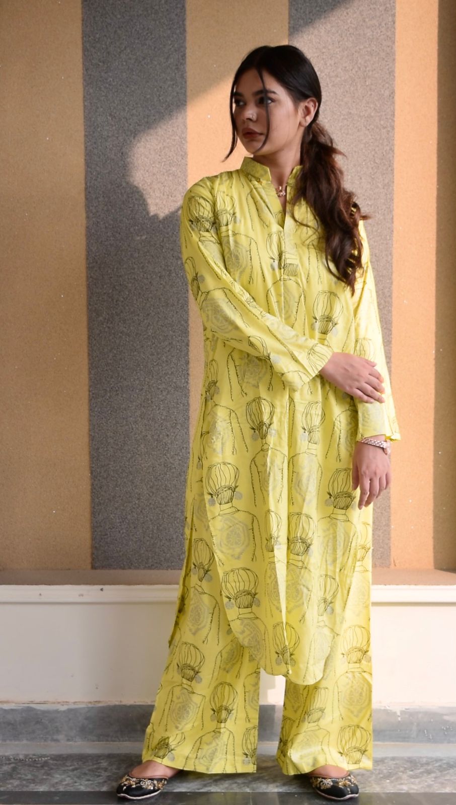 Block Print Plazzo Stitched 2Pcs - Emorl