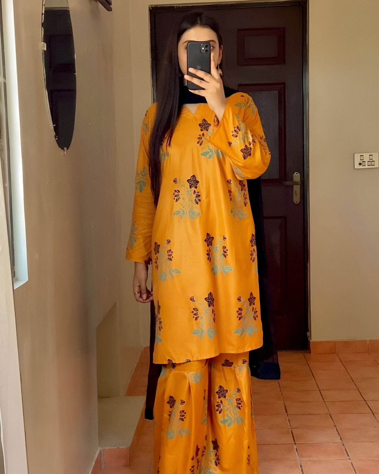 Block Shirt & Sharara Stitch 2Pcs - Emorl