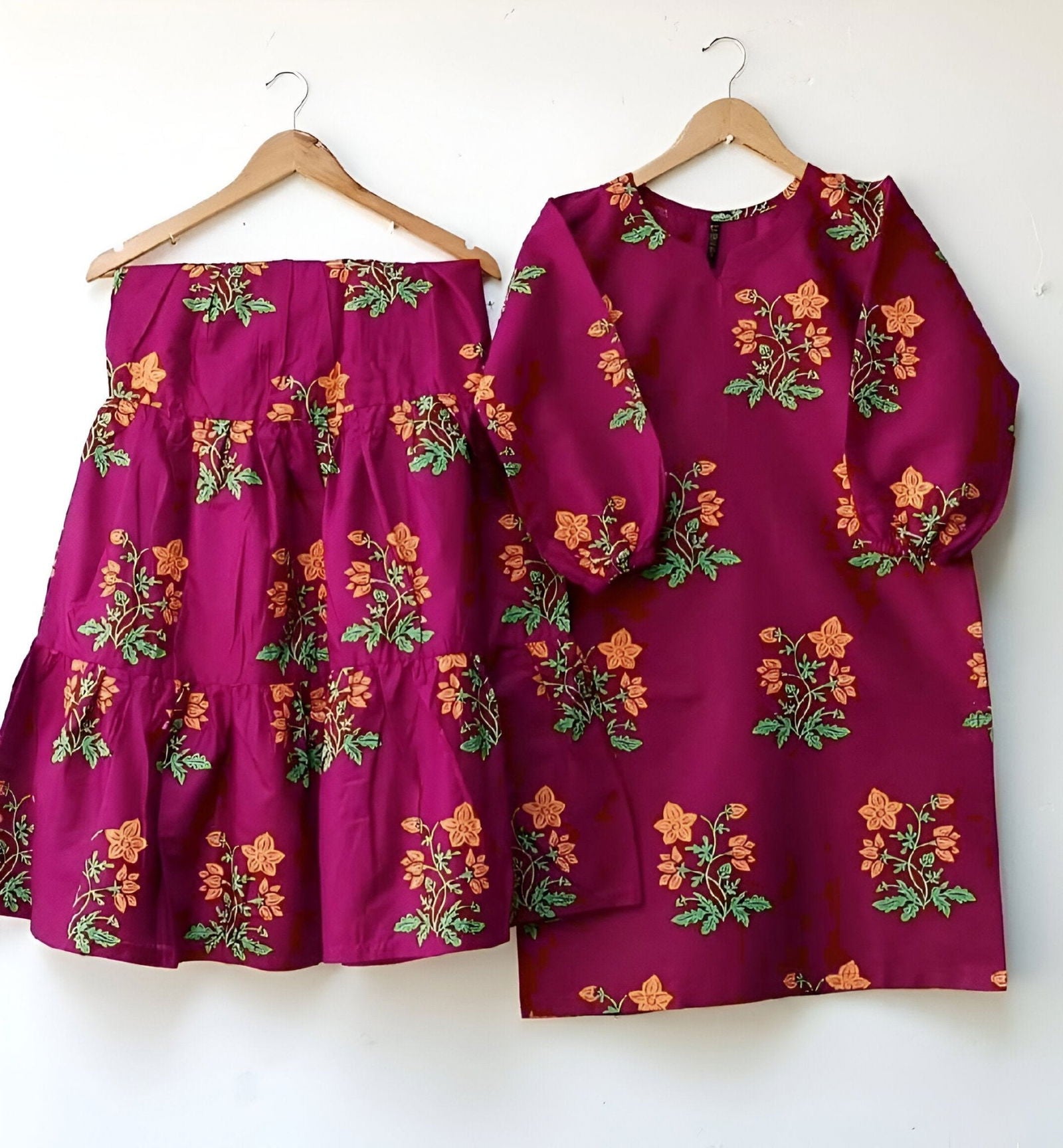 Block Shirt & Sharara Stitch 2Pcs - Emorl