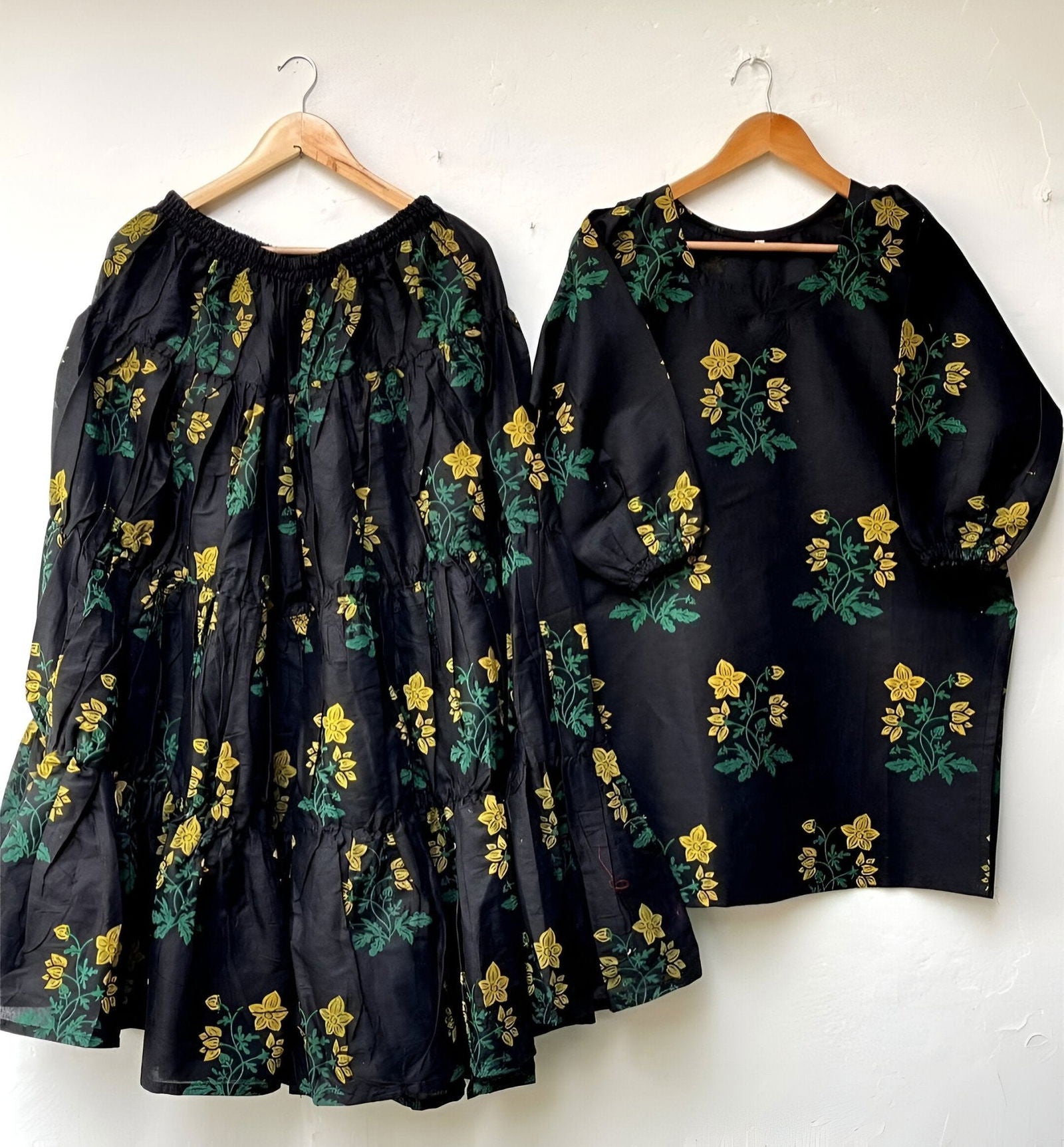 Block Shirt & Sharara Stitch 2Pcs - Emorl