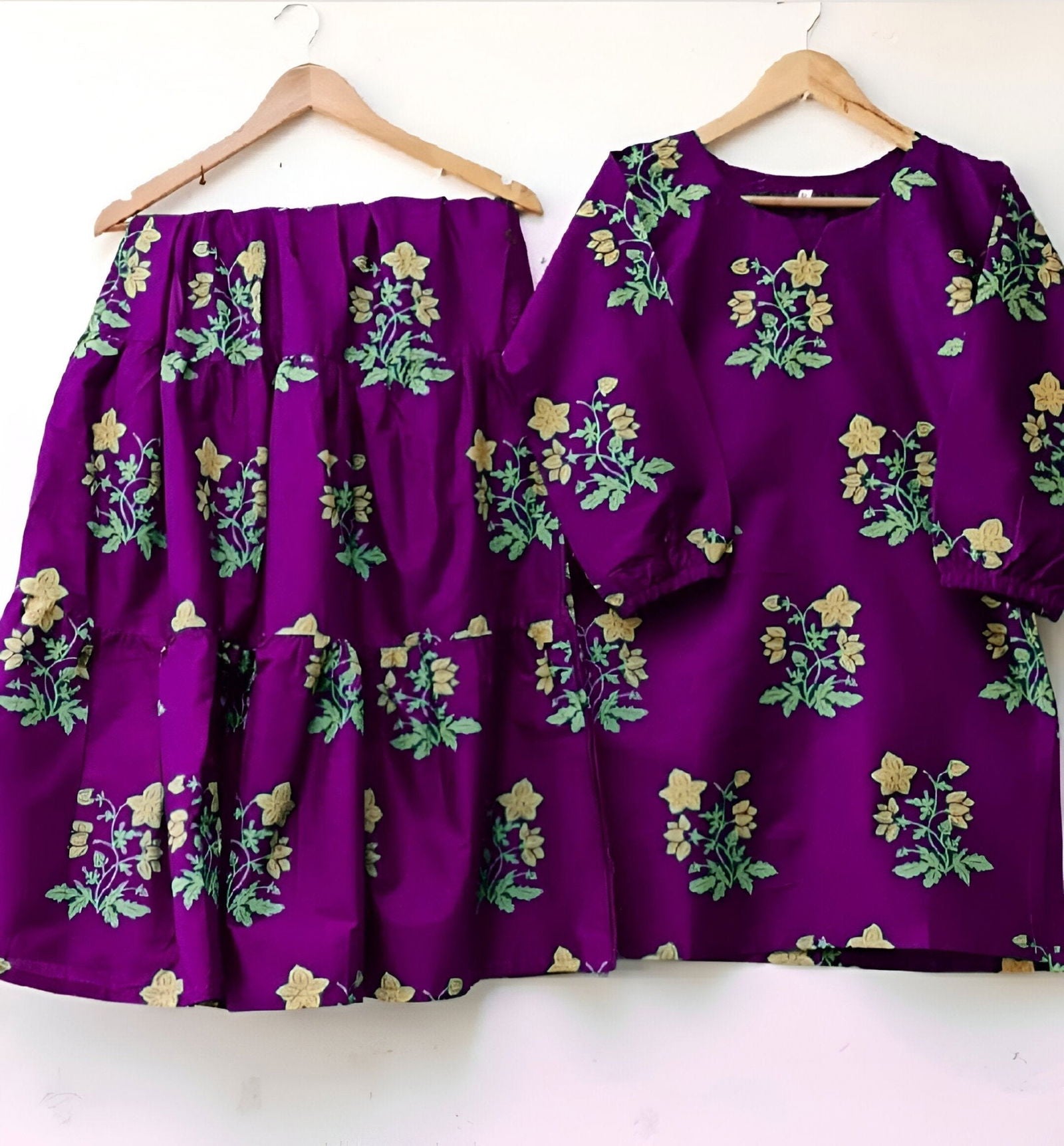 Block Shirt & Sharara Stitch 2Pcs - Emorl