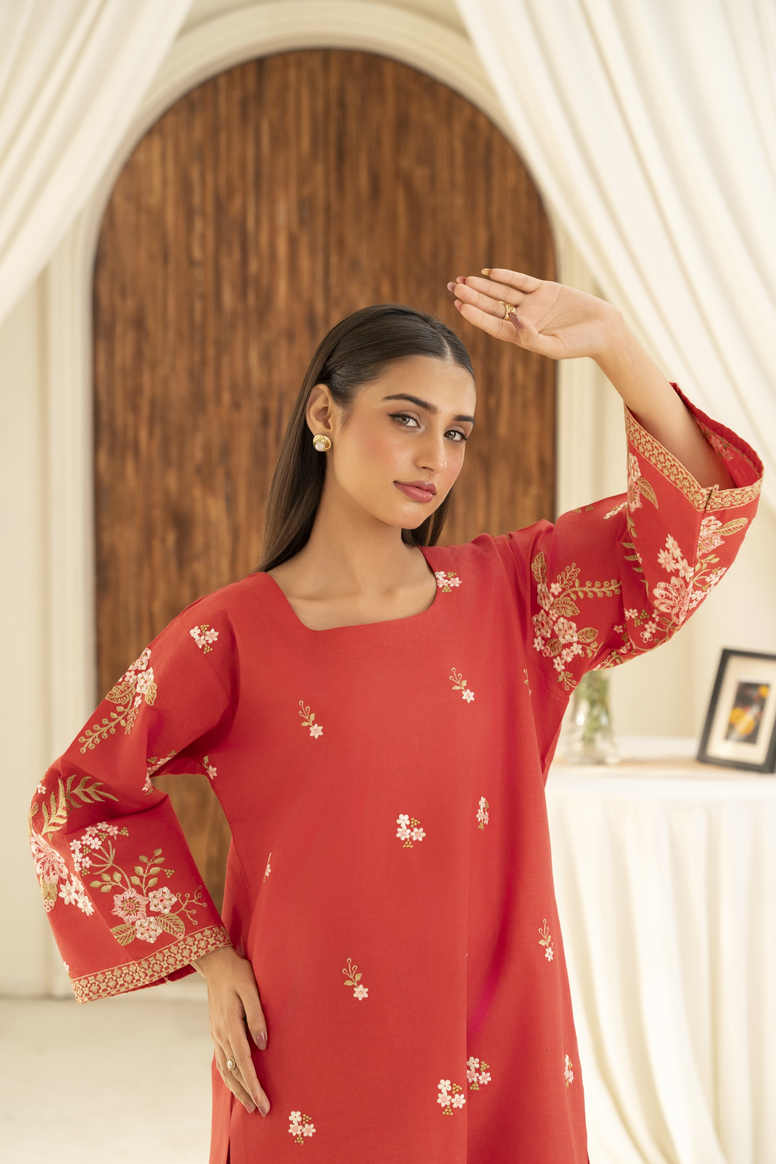 Ruby Dream Stitched 2Pcs