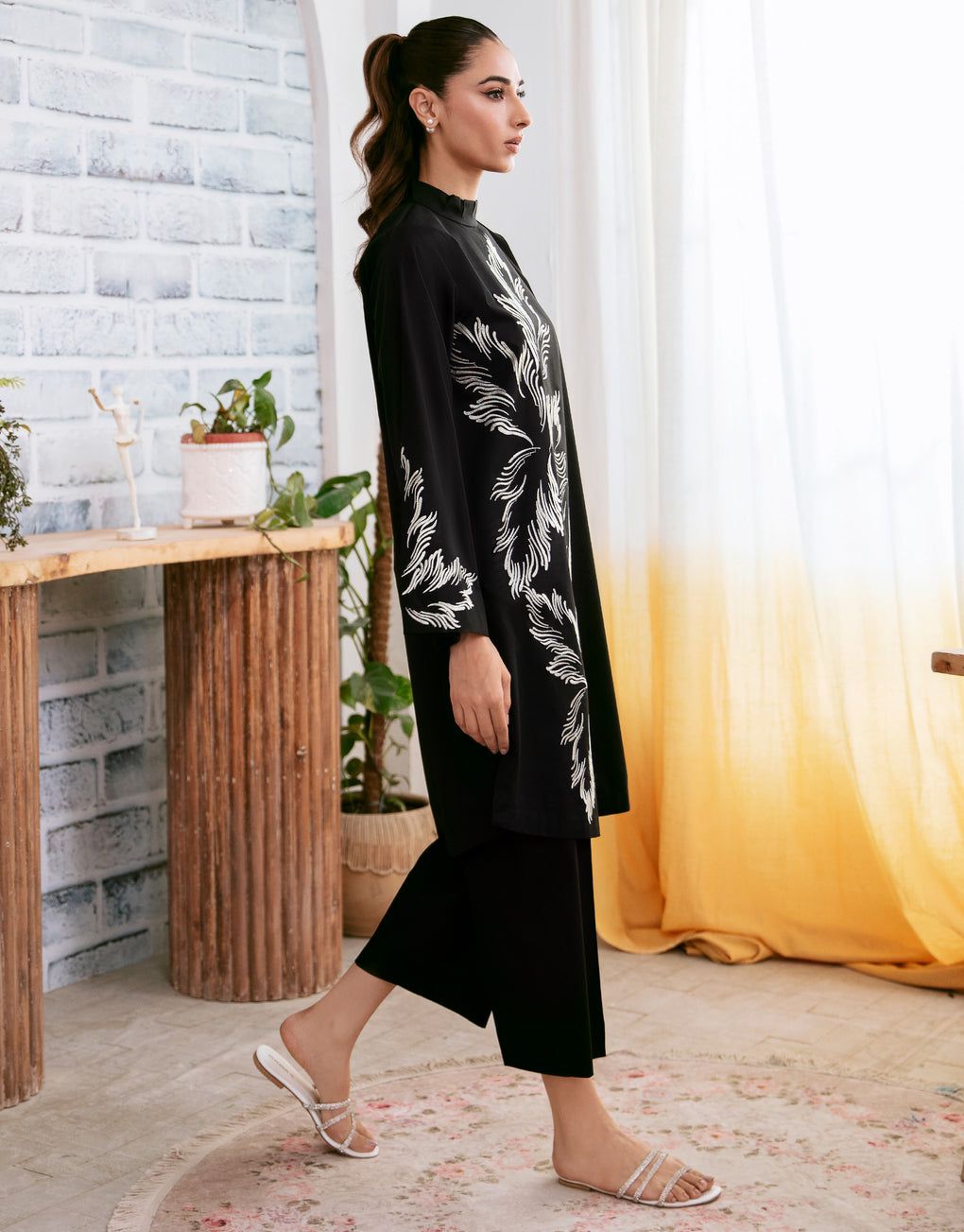 Jazmine Plazzo Stitched 2Pcs - Emorl