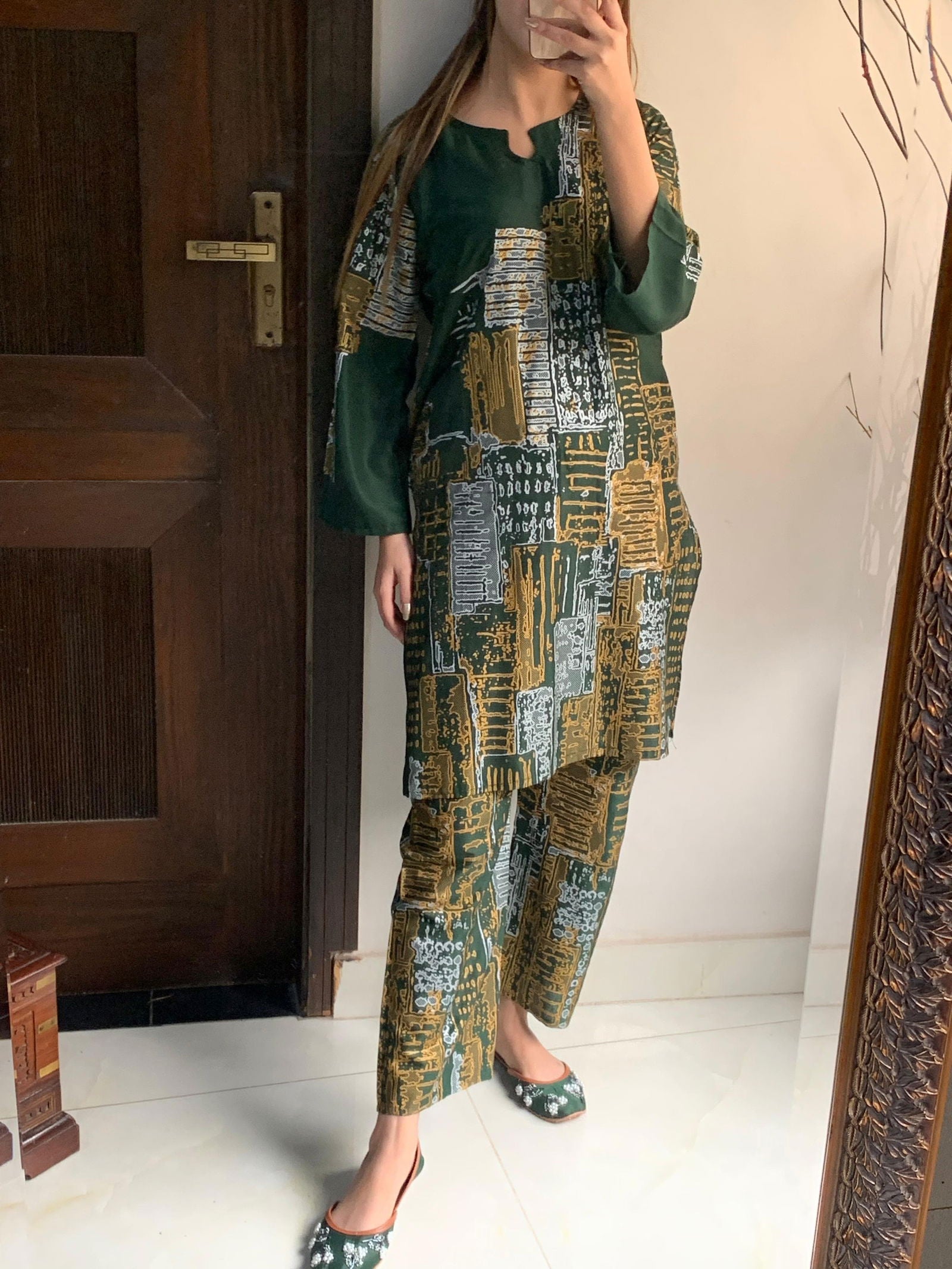 Mountain Print Stitched 2Pcs - Emorl