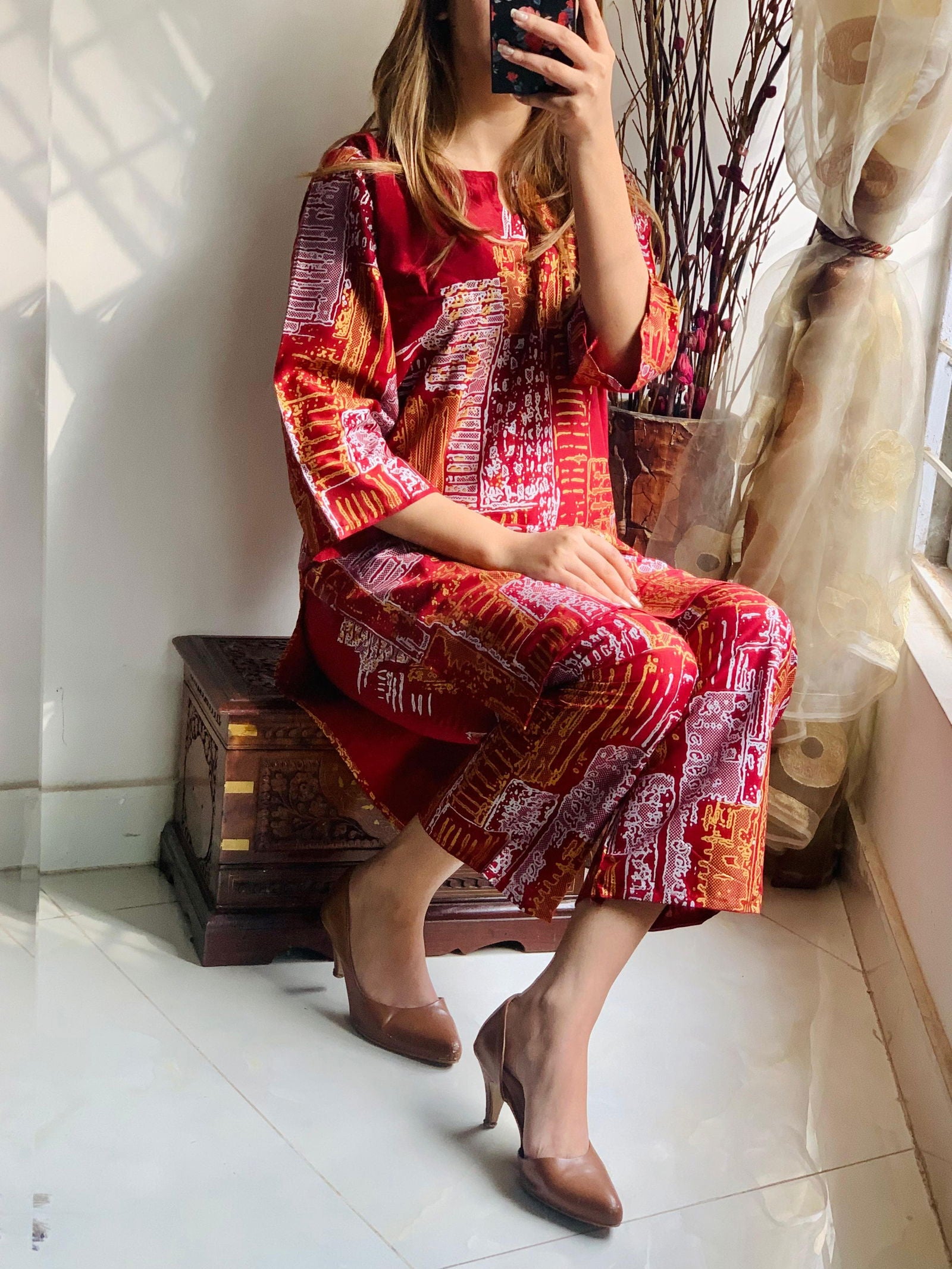 Mountain Print Stitched 2Pcs - Emorl
