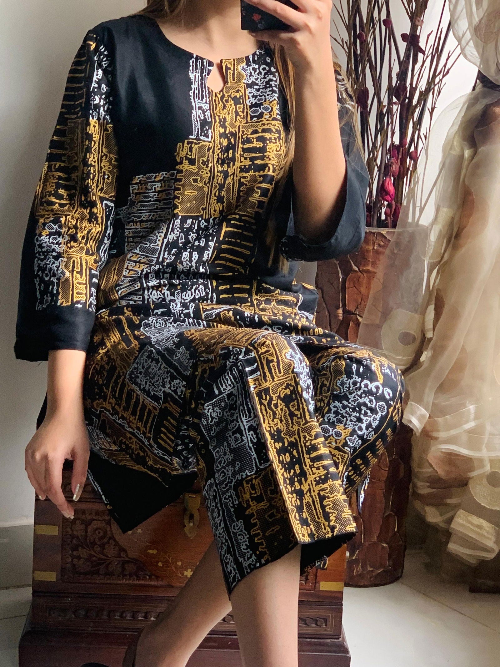 Mountain Print Stitched 2Pcs - Emorl