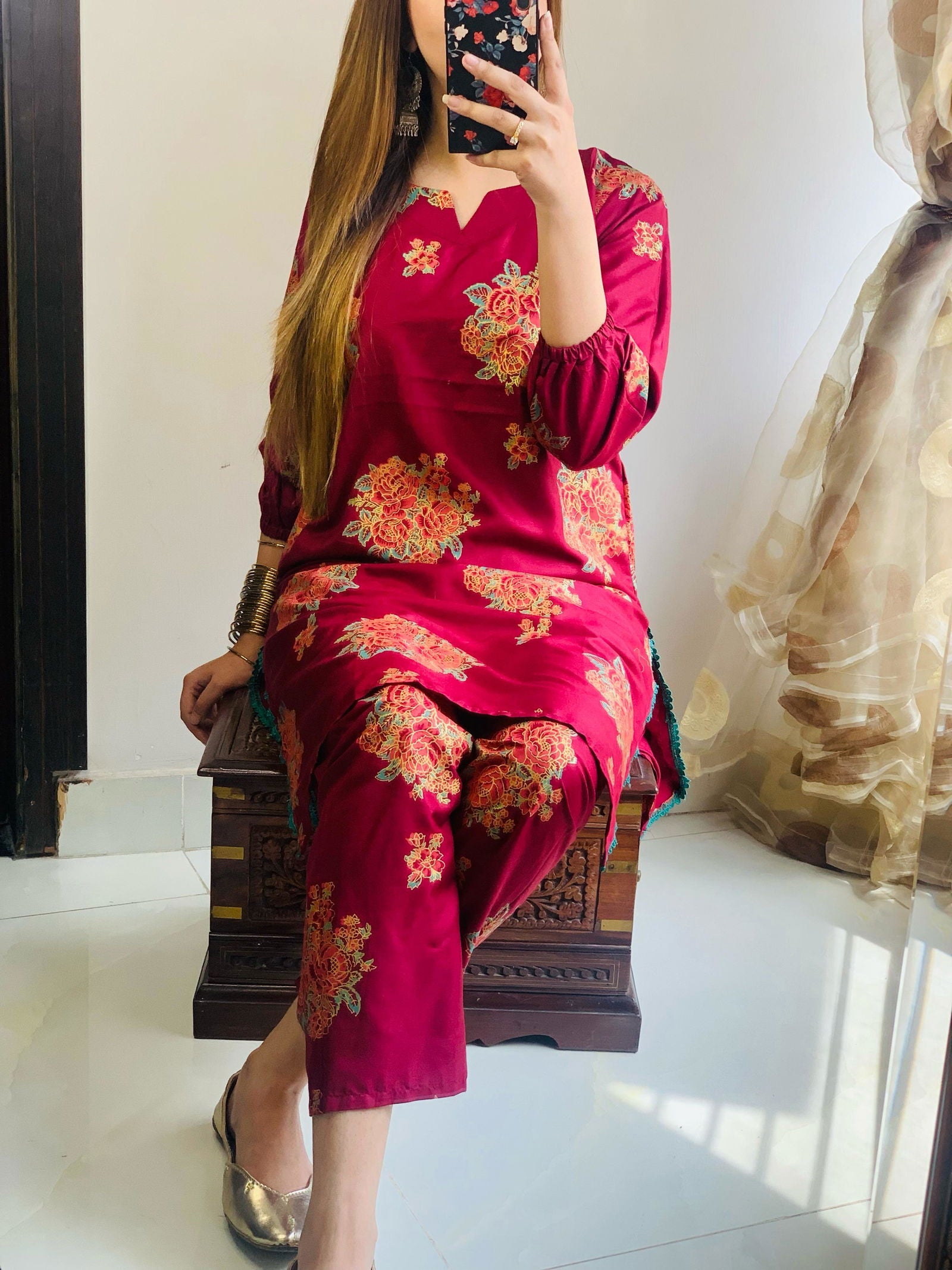 Stitched Chunri Style 2Pc - Emorl