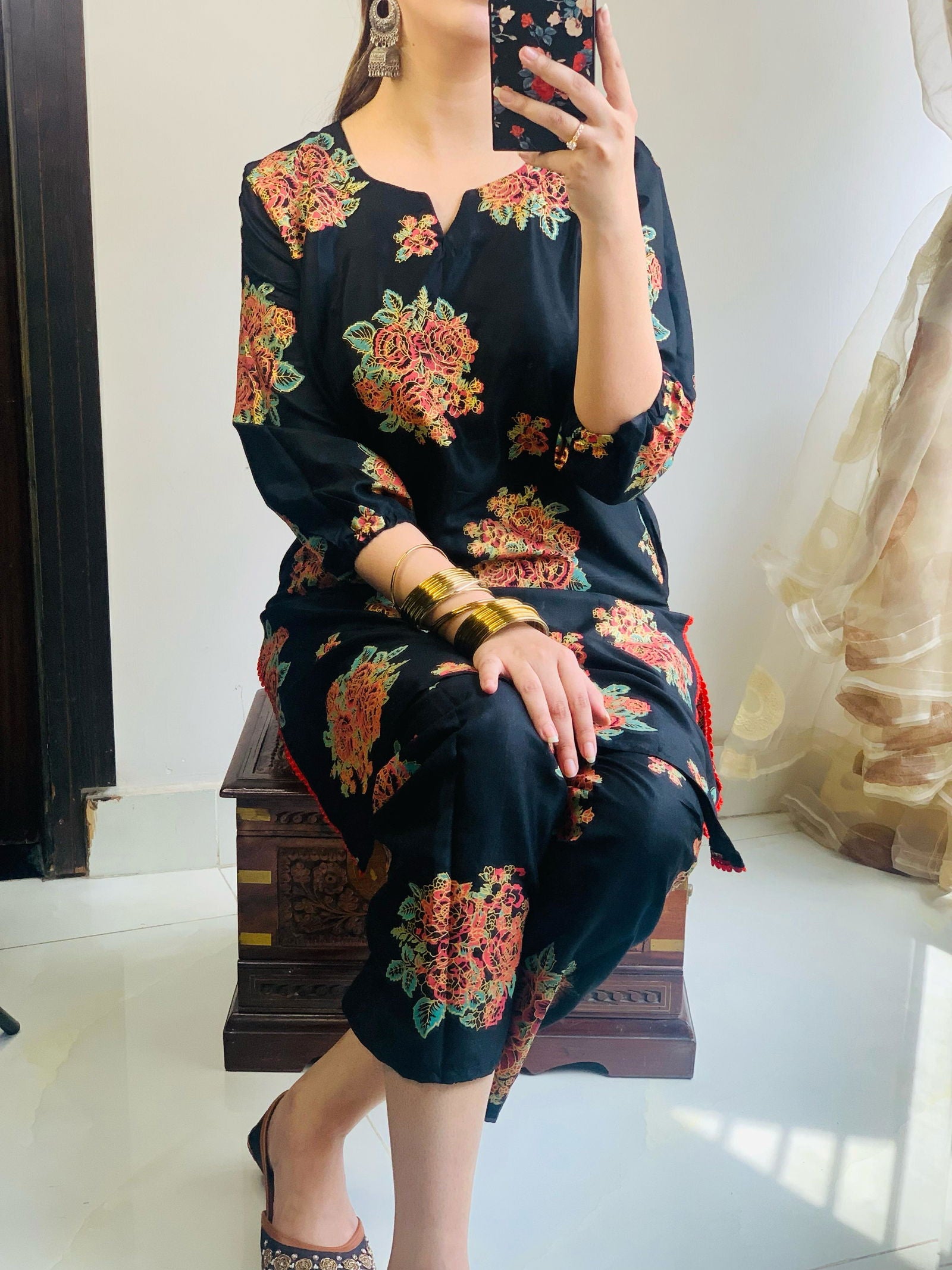 Stitched Chunri Style 2Pc - Emorl
