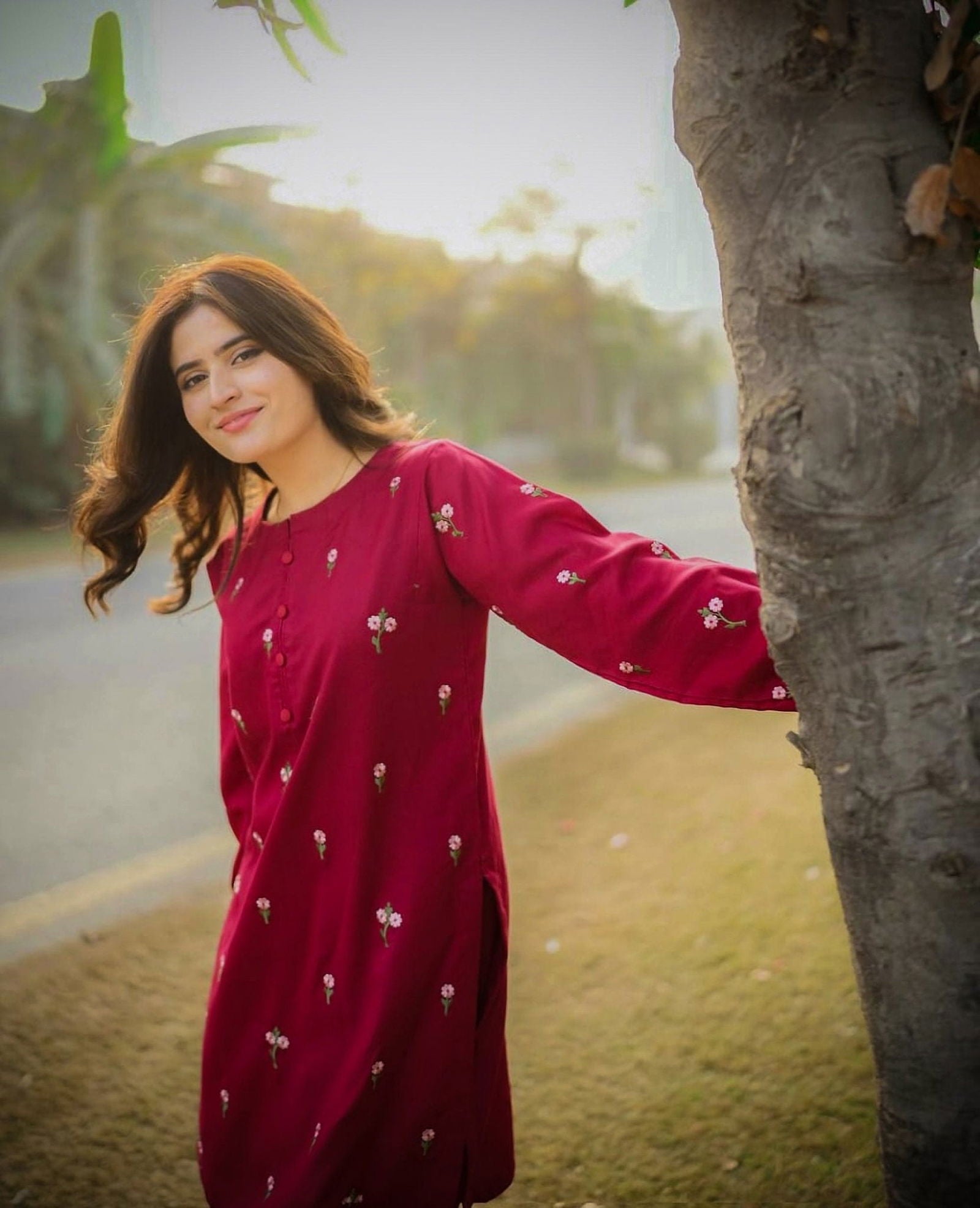 Stitched Patel Embroidery 2Pcs - Emorl