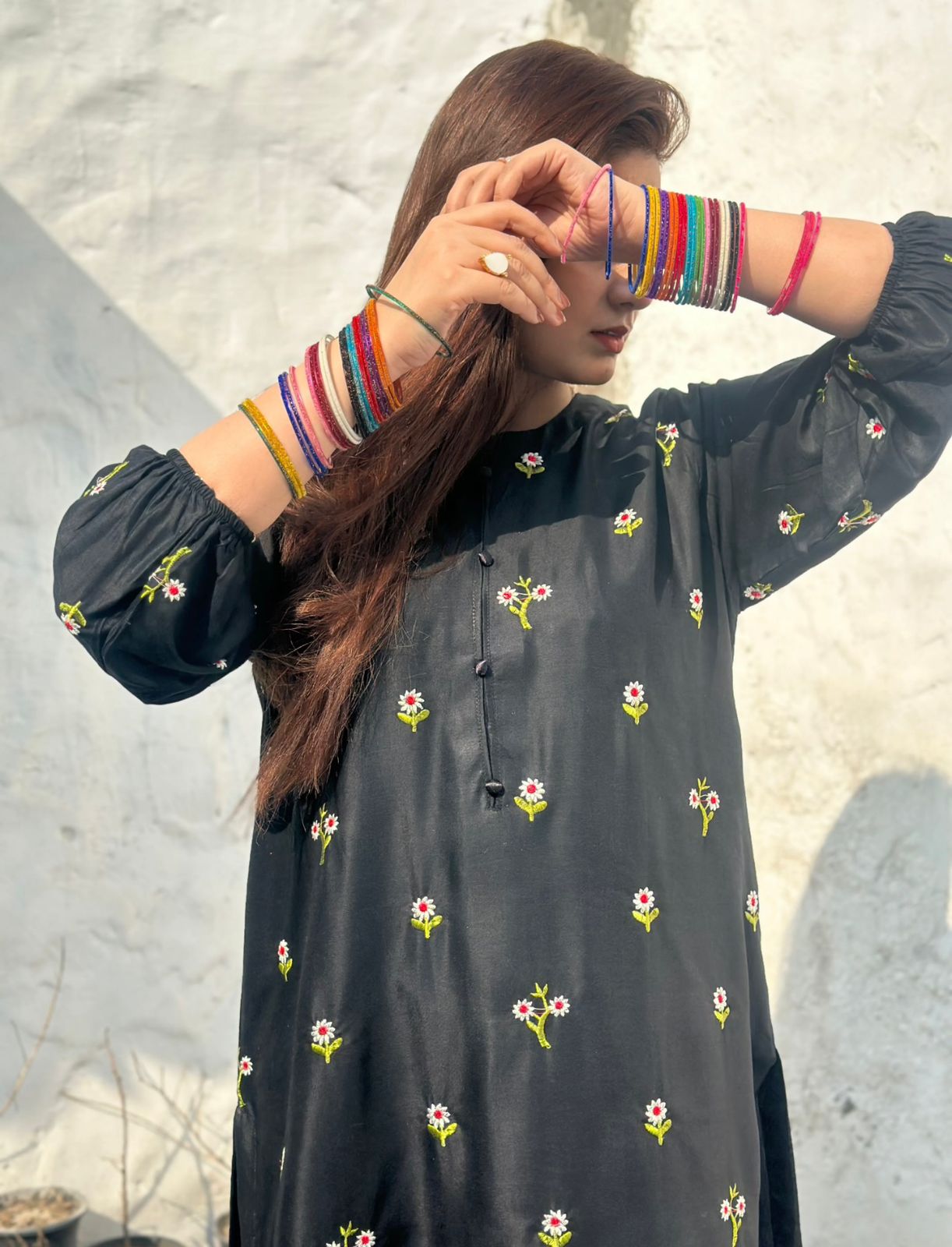 Stitched Patel Embroidery 2Pcs - Emorl