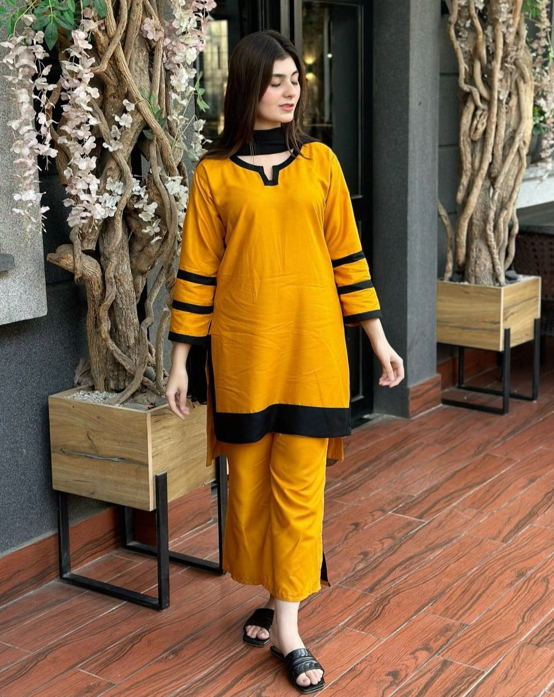 Amber Elegance Stitch 2Pcs