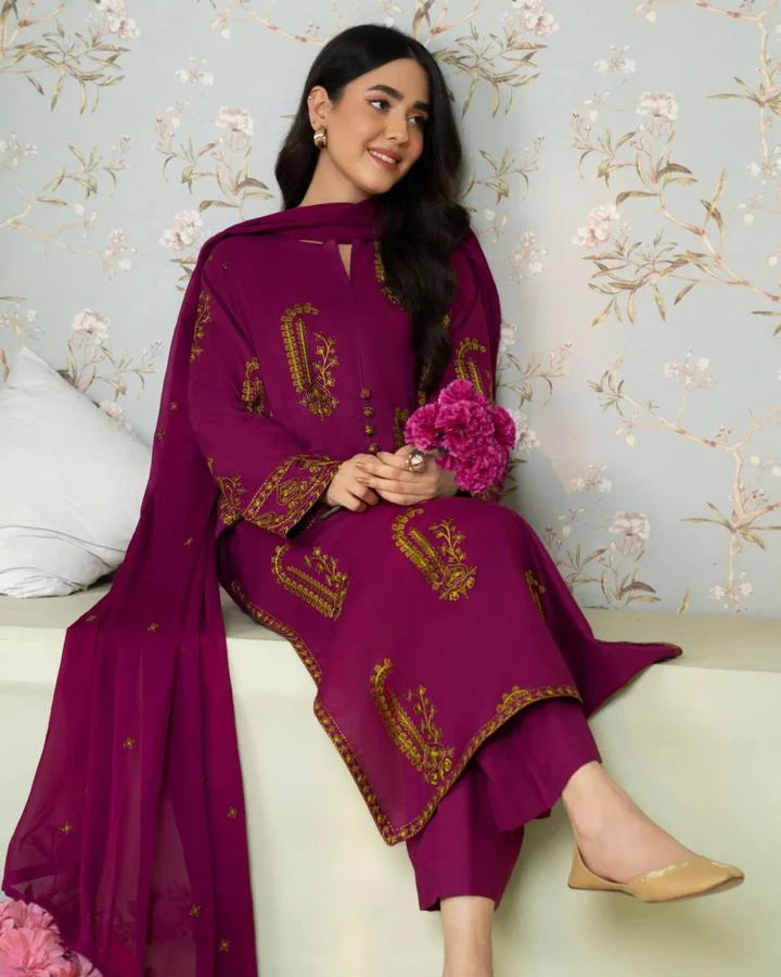 Grape whispers Stitched 2Pcs
