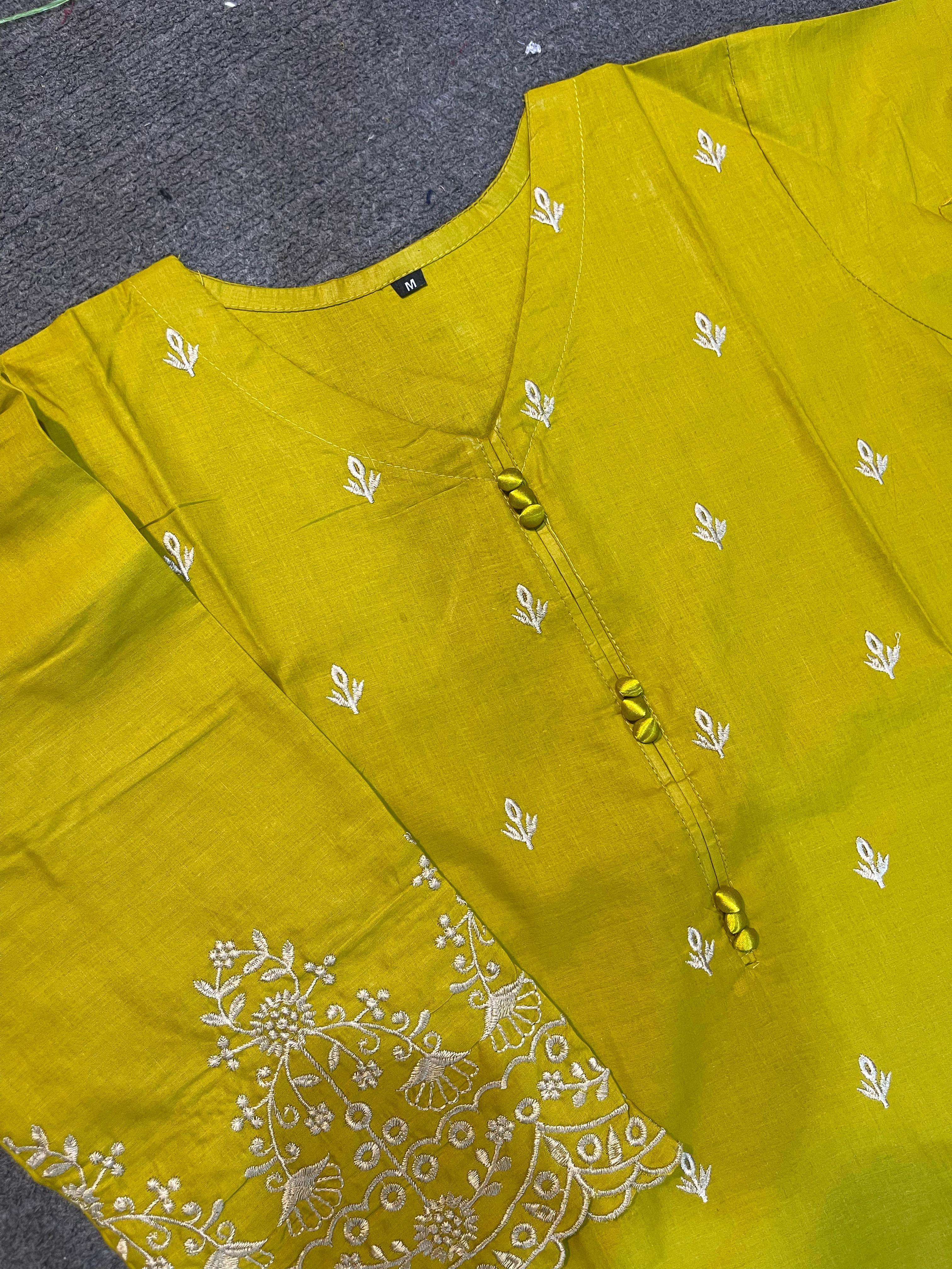 Deep Rosty Glow Print Stitched 2Pcs