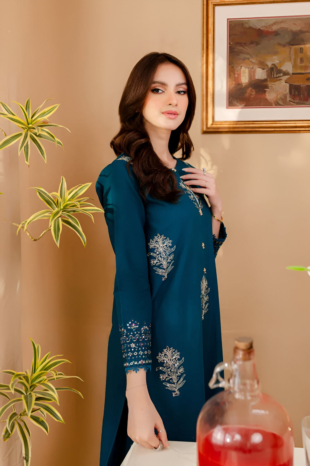 Bliss Queen Print Stitched 2Pcs