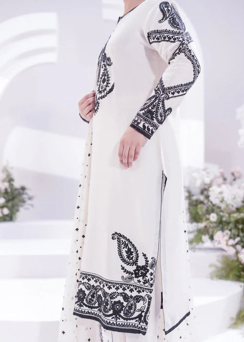 Ayra White Stitched 3Pcs
